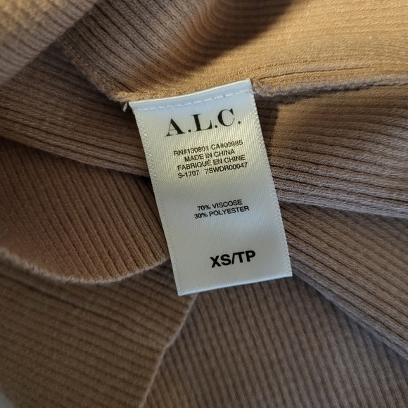 A.L.C. West Dress Cutout Turtleneck Nude Dress Size XS - Picture 9 of 12